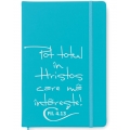 Notebook A6 turcoaz, Pot totul in Hristos!
